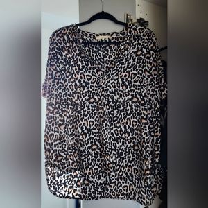 Monk and Lou leopard blouse
